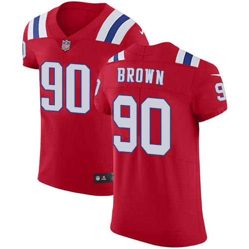 Nike Patriots #90 Malcom Brown Red Alternate Men's Stitched NFL Vapor Untouchable Elite Jersey